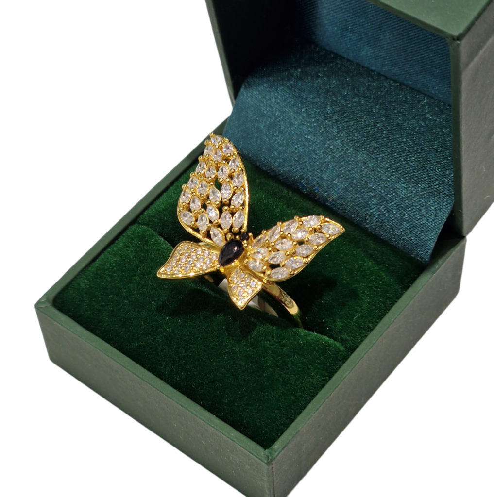 pierscionek-srebrny-pozlacany-motyl-z-cyrkoniami-2