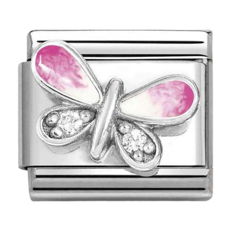 element-nomination-composable-rozowy-motyl-z-bialymi-cyrkoniami-330321-09